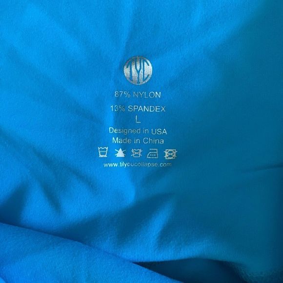 New, TYC premium line leggings, Size LARGE, Color BLUE - Picture 3 of 6